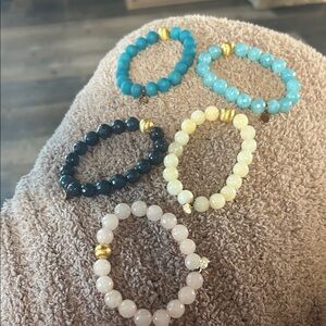 BUDHA GIRL Beaded Stretch Bracelet Set